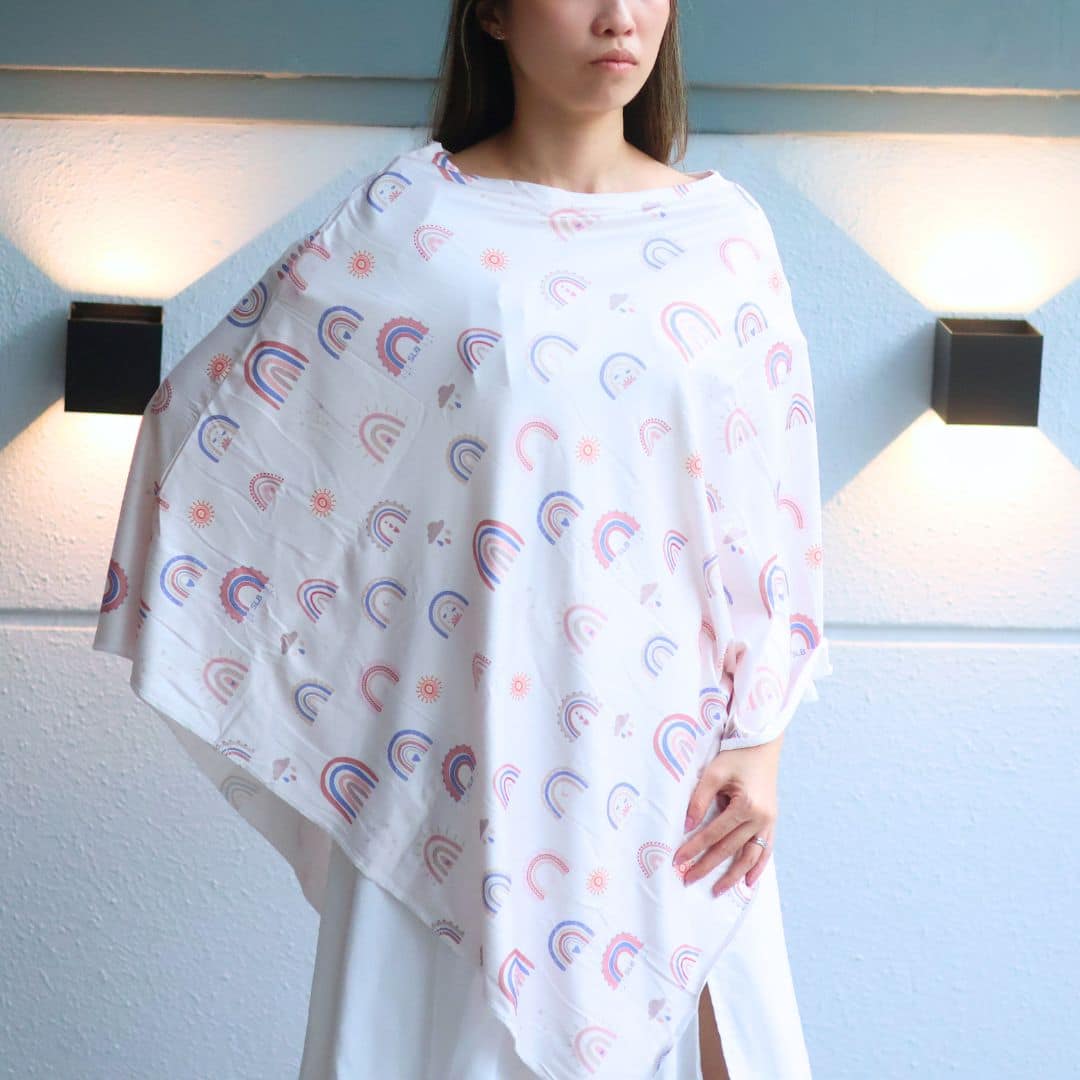 Boho Rainbow Nursing Cover ( Triangle )