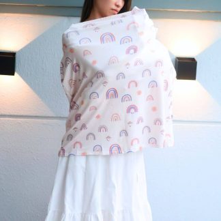Boho Rainbow Nursing Cover ( Cone )